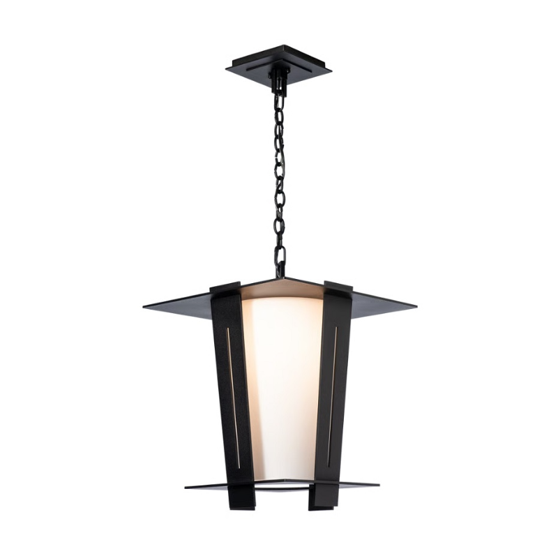 Hubbardton Forge 363017 Linea 1-lt 16" Outdoor Lantern - Coastal Black