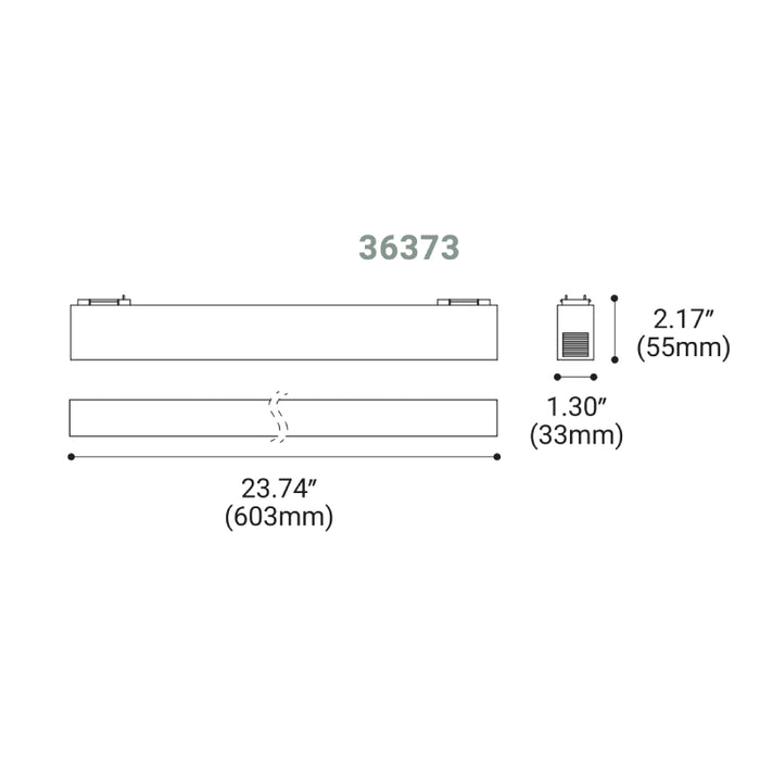 Eurofase 36373 Construct 24" LED 24V Track System Lens