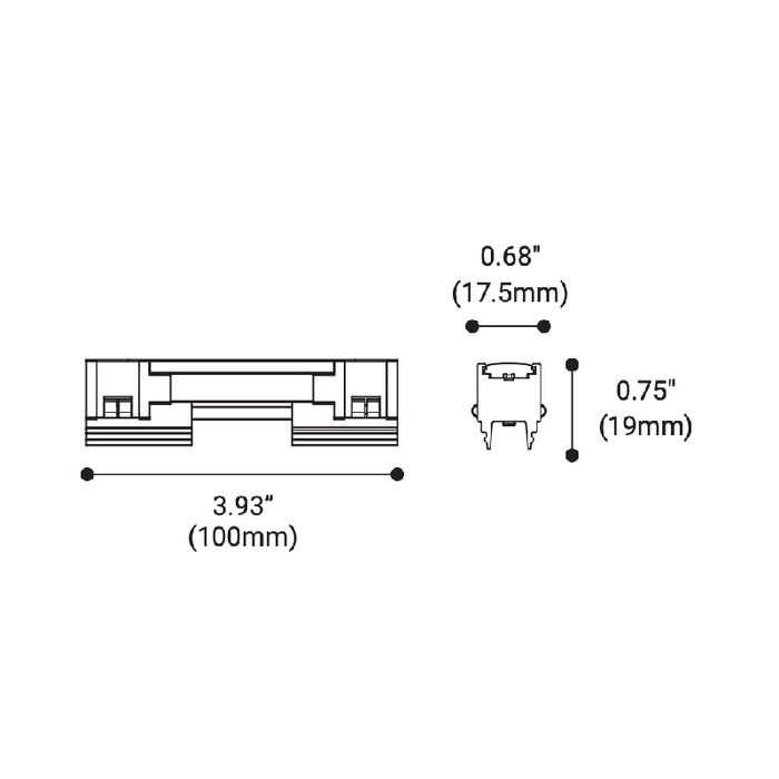 Eurofase Mast 4" LED 24V Track System Glow Bar