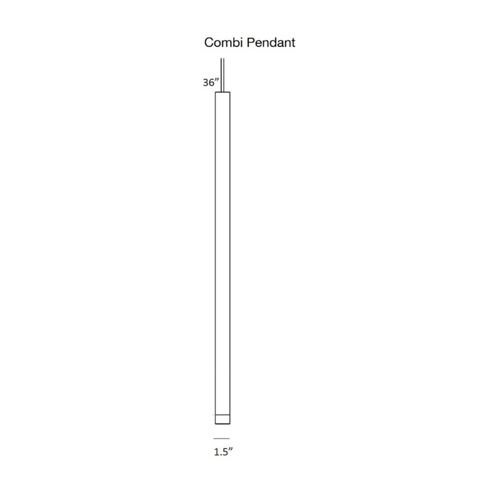 Koncept CMP-C3-S-36 Combi LED Pendant, Glass Plate