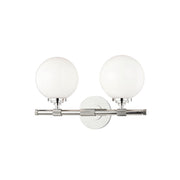 Hudson Valley 3702 Bowery 2-lt 15" Bath Vanity-Polished Nickel