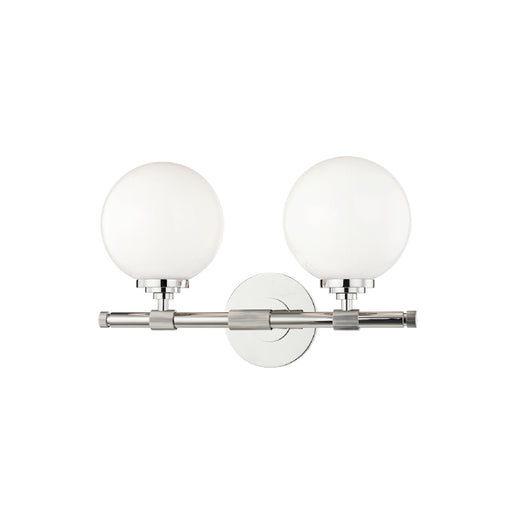 Hudson Valley 3702 Bowery 2-lt 15" Bath Vanity-Polished Nickel