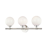 Hudson Valley 3703 Bowery 3-lt 24" Bath Vanity-Polished Nickel,