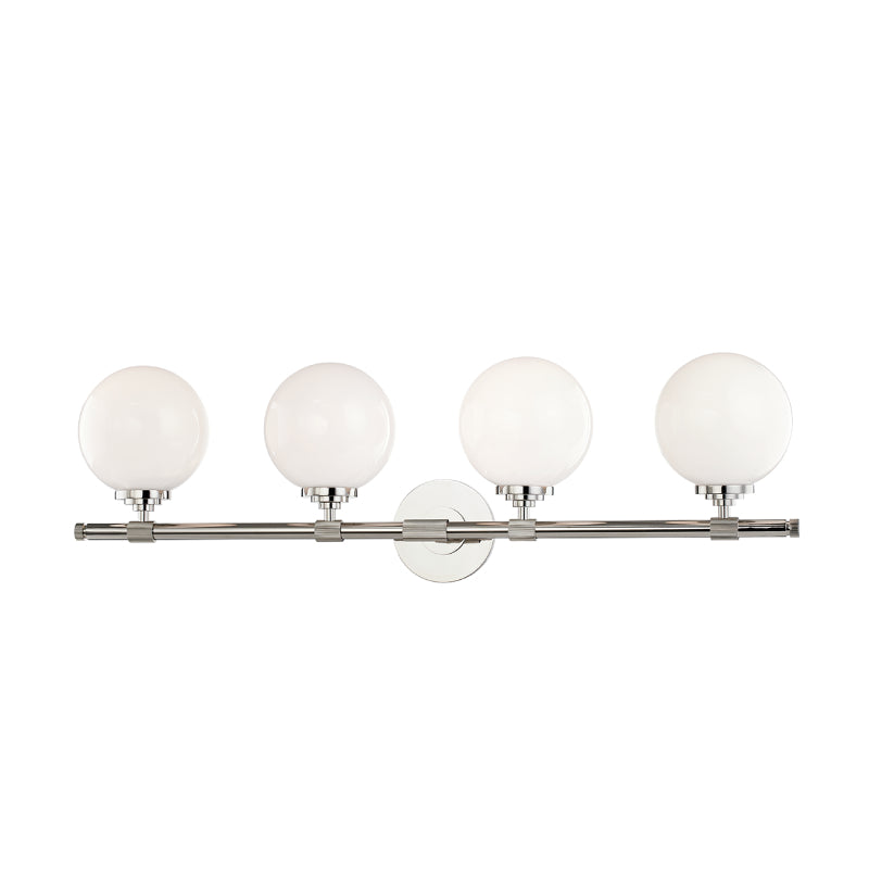 Hudson Valley 3704 Bowery 4-lt 33" Bath Vanity-Polished Nickel
