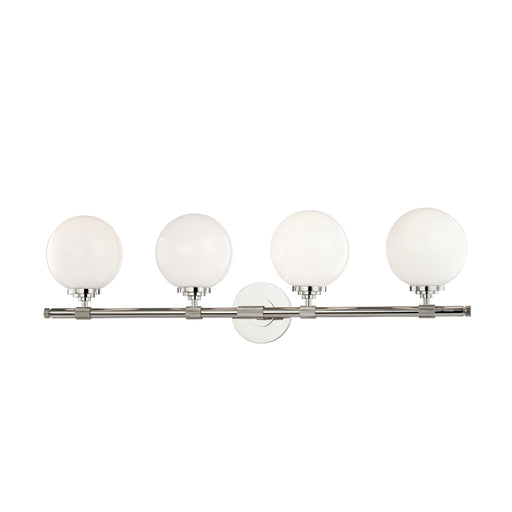 Hudson Valley 3704 Bowery 4-lt 33" Bath Vanity-Polished Nickel