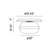 Eurofase 37086 Nottingham 1-lt 10" Flush Mount