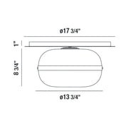 Eurofase 37087 Nottingham 1-lt 14" Flush Mount