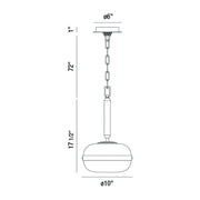 Eurofase 37196 Nottingham 1-lt 18" Tall Pendant