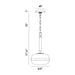 Eurofase 37196 Nottingham 1-lt 18" Tall Pendant