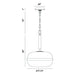 Eurofase 37197 Nottingham 1-lt 20" Tall Pendant