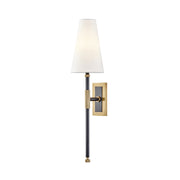 Hudson Valley 3721 Bowery 1-lt 22" Tall Wall Sconce-Aged Brass/Old Bronze