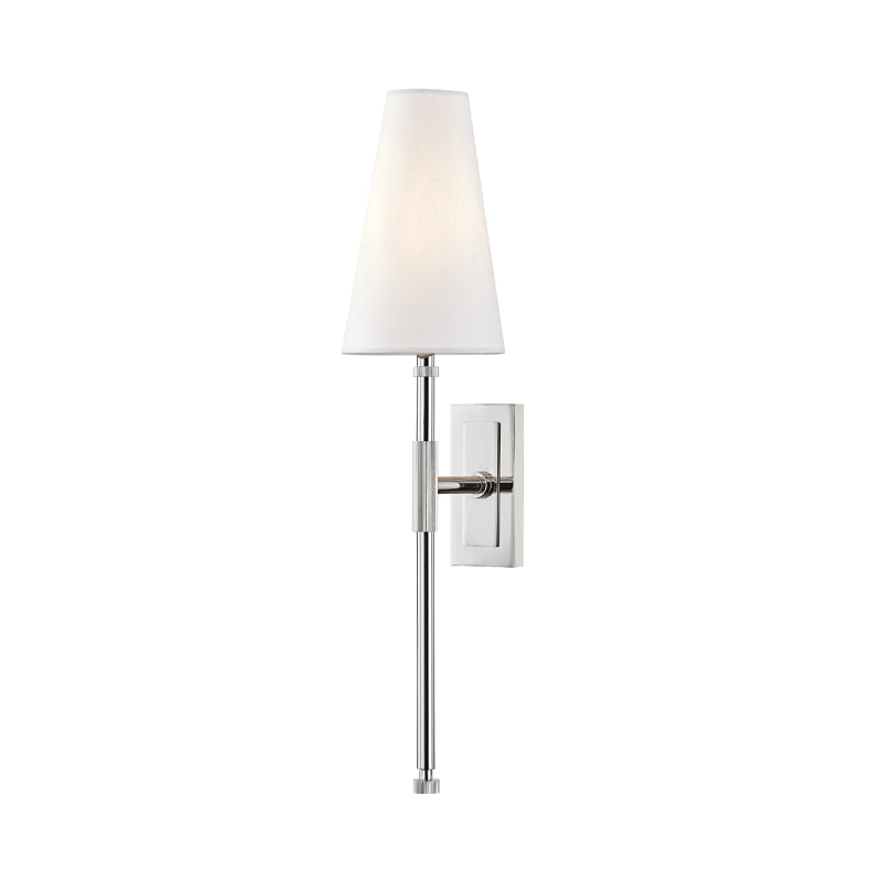 Hudson Valley 3721 Bowery 1-lt 22" Tall Wall Sconce-Polished Nickel