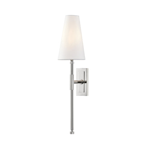 Hudson Valley 3721 Bowery 1-lt 22" Tall Wall Sconce-Polished Nickel