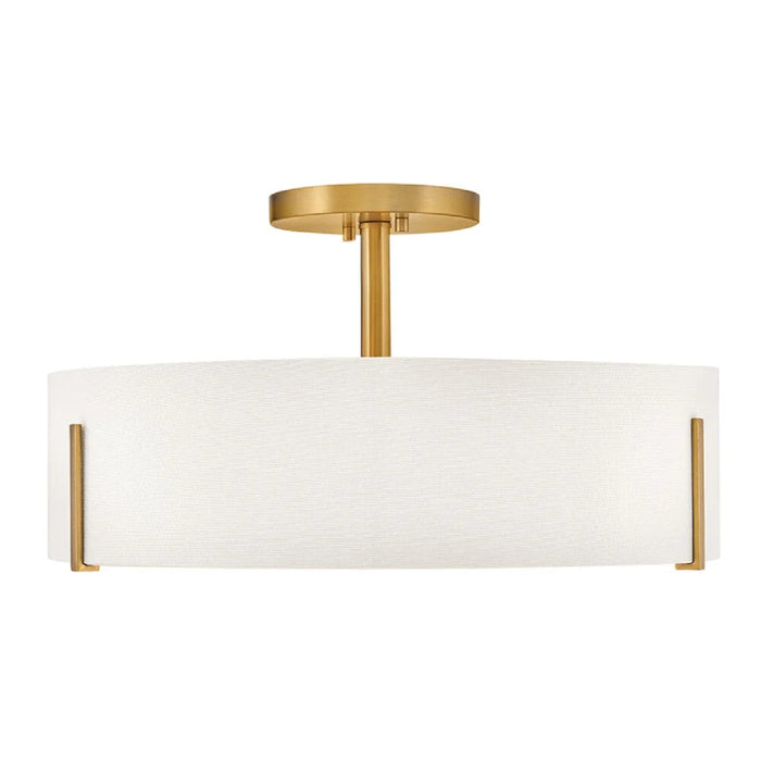 Hinkley 47573 Halle 4-lt 20" LED Semi-Flush Mount - Lacquered Brass