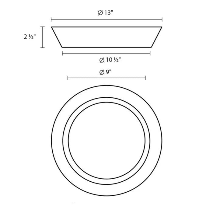 Sonneman 3731 Oculus 13" LED Surface Mount