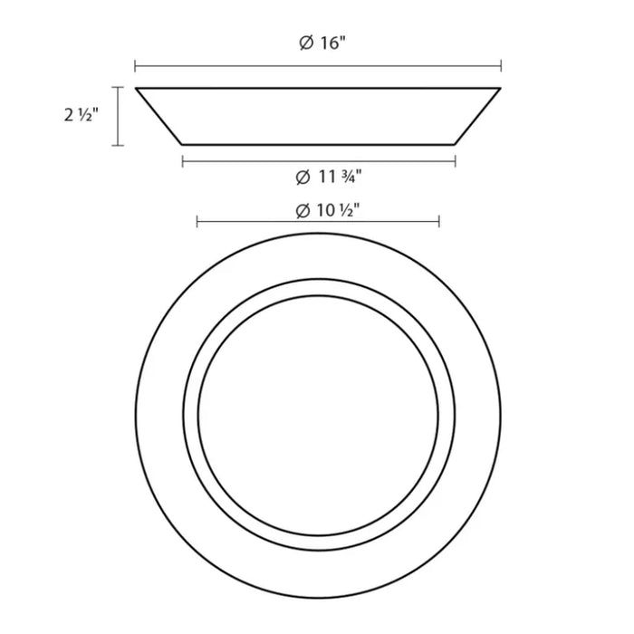 Sonneman 3732 Oculus 16" LED Surface Mount