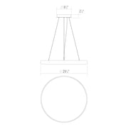 Sonneman 3745 Pi 1-lt 30" LED Pendant