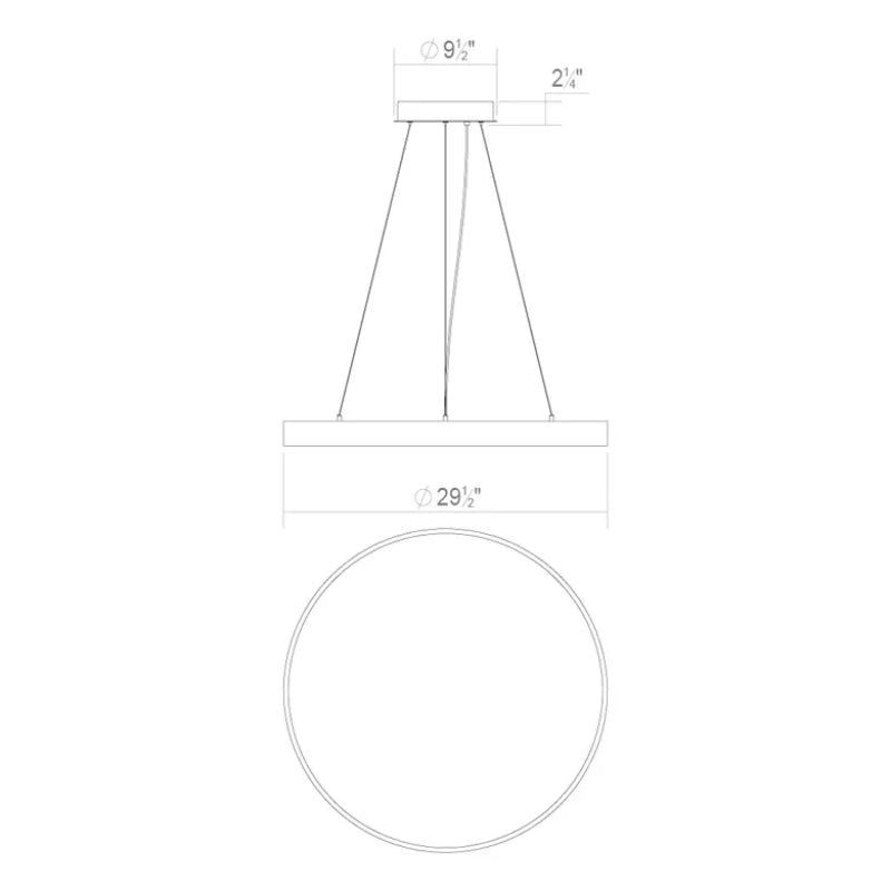 Sonneman 3745 Pi 1-lt 30" LED Pendant