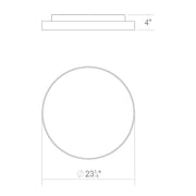 Sonneman 3747 Pi 24" LED Surface Mount