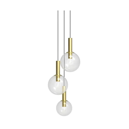 Sonneman 3763 Bubbles 3-lt 20" Pendant - Satin Brass