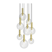 Sonneman 3768 Bubbles 8-lt 29" Pendant - Satin Brass