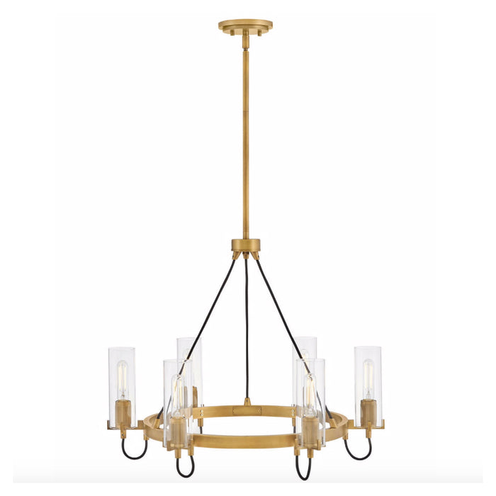 Hinkley 37855 Ryden 6-lt 28" LED Chandelier