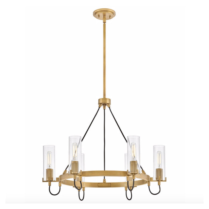 Hinkley 37855 Ryden 6-lt 28" LED Chandelier