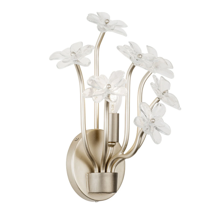 Varaluz 378W01 Wildflower 1-lt 11" Tall Wall Sconce - Gold Dust/Artifact