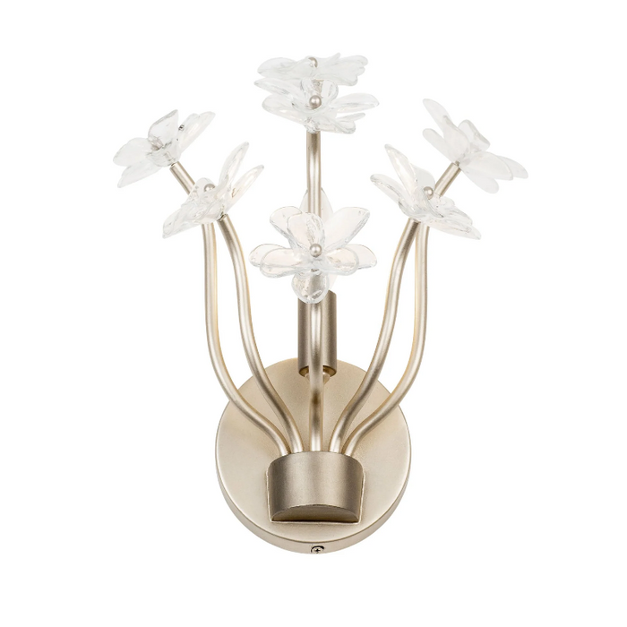 Varaluz 378W01 Wildflower 1-lt 11" Tall Wall Sconce - Gold Dust/Artifact