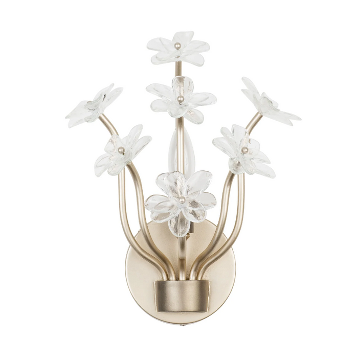 Varaluz 378W01 Wildflower 1-lt 11" Tall Wall Sconce - Gold Dust/Artifact
