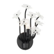 Varaluz 378W01 Wildflower 1-lt 11" Tall Wall Sconce - Matte Black