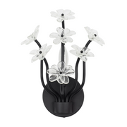 Varaluz 378W01 Wildflower 1-lt 11" Tall Wall Sconce - Matte Black