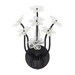 Varaluz 378W01 Wildflower 1-lt 11" Tall Wall Sconce - Matte Black