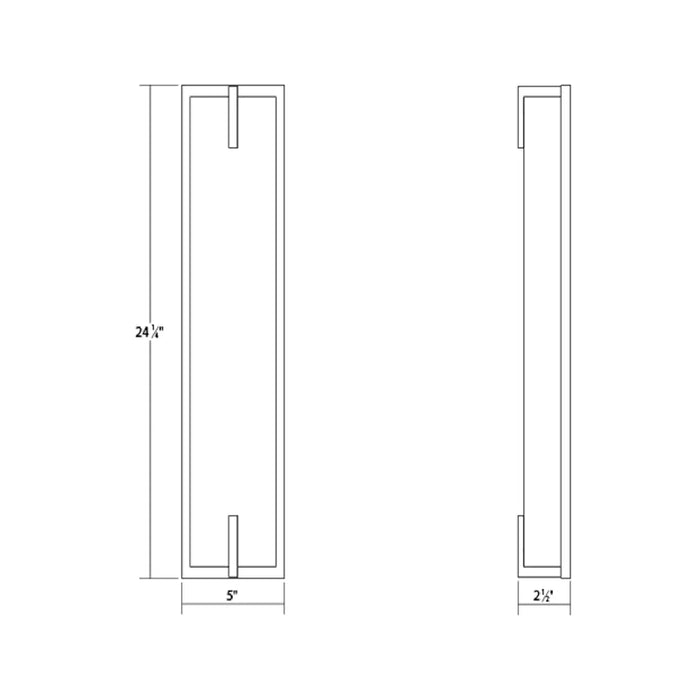 Sonneman 3797 New Edge 24" Tall LED Bath Bar