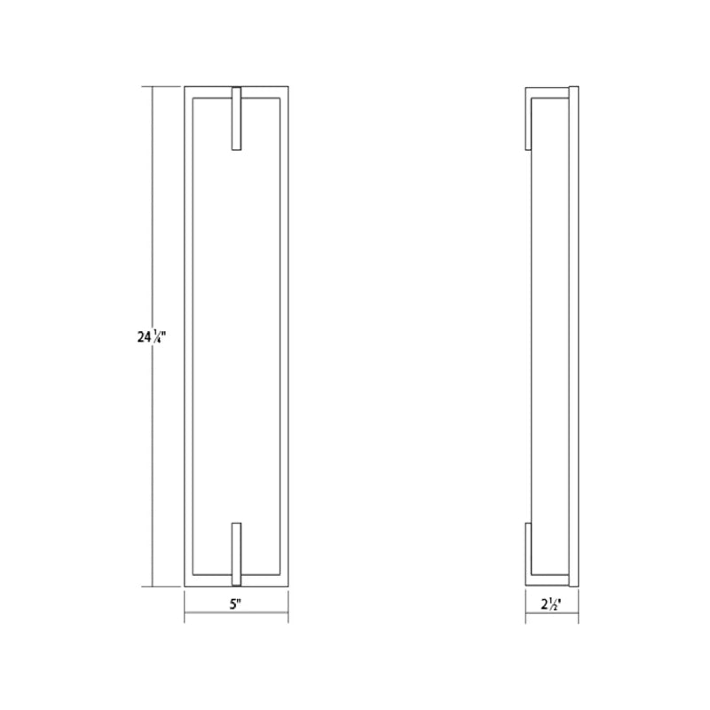 Sonneman 3797 New Edge 24" Tall LED Bath Bar