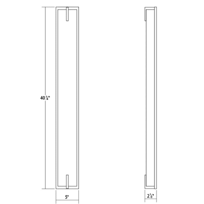 Sonneman 3799 New Edge 40" Tall LED Bath Bar