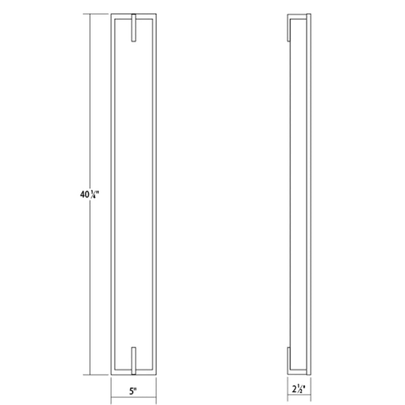 Sonneman 3799 New Edge 40" Tall LED Bath Bar
