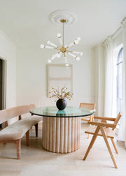 Crystorama 3812 Zodiac 12-lt 34" Chandelier - Aged Brass/White