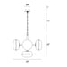 Eurofase 38129 Nottingham 5-lt 28" Pendant Chandelier