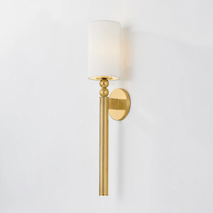Hudson Valley 3824 Lakeport 1-lt 24" Tall Wall Sconce - Aged Brass