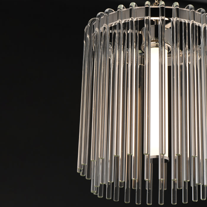 Maxim 38421 Jolie 1-lt 11" LED Pendant, 3CCT Selectable - Polished Nickel