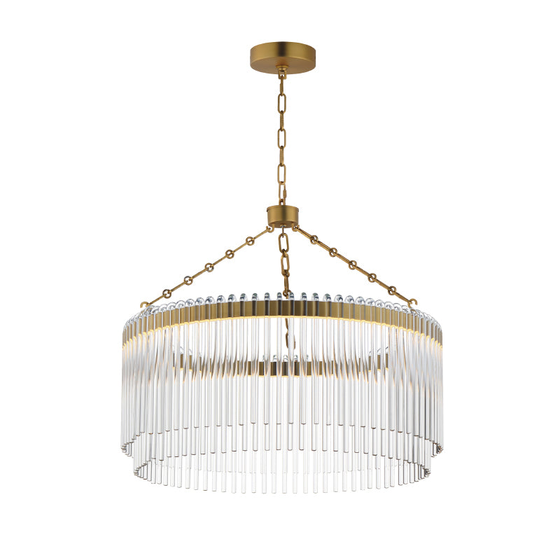 Maxim 38422 Jolie 1-lt 24" LED Pendant, 3CCT Selectable - Natural Aged Brass