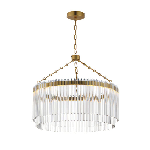 Maxim 38422 Jolie 1-lt 24" LED Pendant, 3CCT Selectable - Natural Aged Brass
