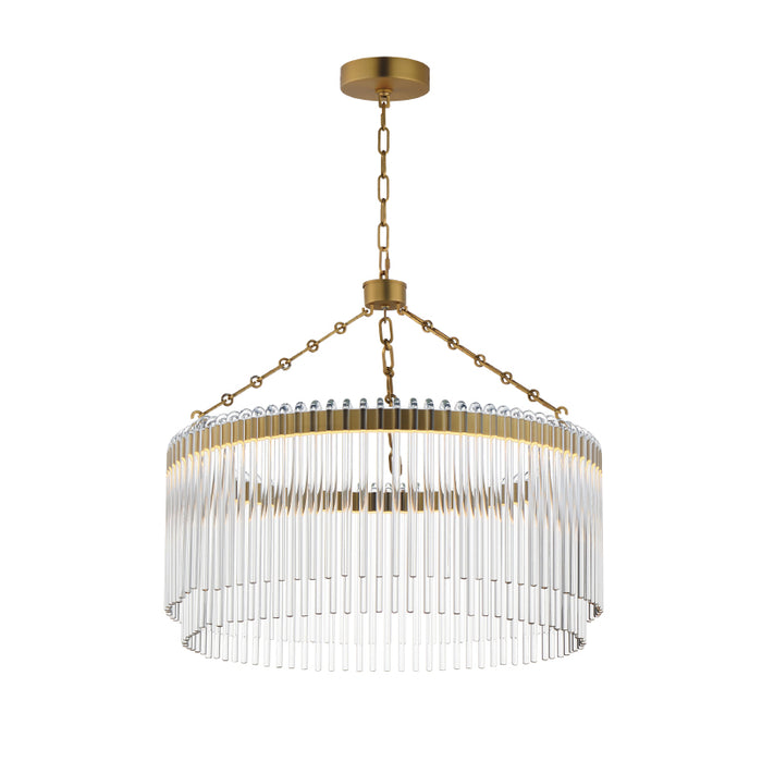 Maxim 38422 Jolie 1-lt 24" LED Pendant, 3CCT Selectable - Natural Aged Brass