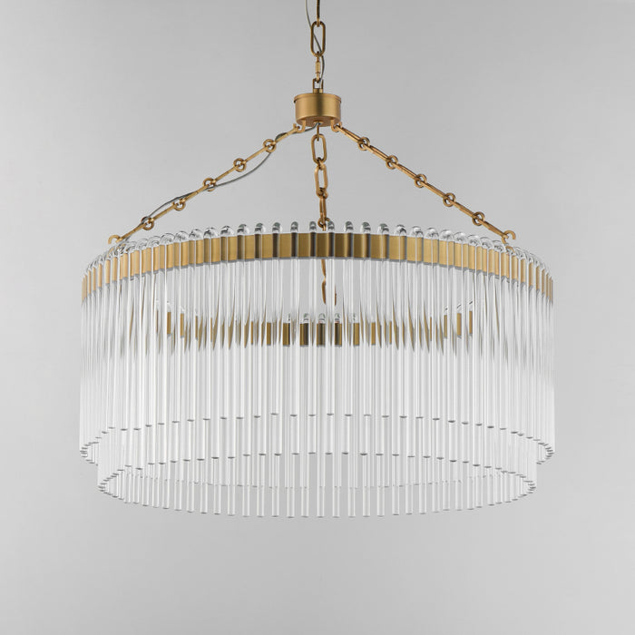 Maxim 38422 Jolie 1-lt 24" LED Pendant, 3CCT Selectable - Natural Aged Brass