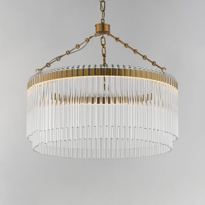 Maxim 38422 Jolie 1-lt 24" LED Pendant, 3CCT Selectable - Natural Aged Brass
