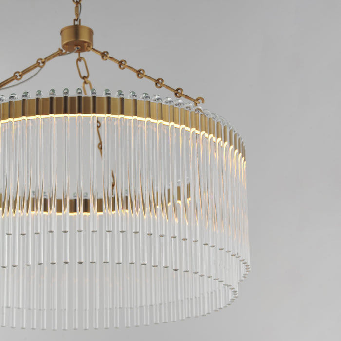 Maxim 38422 Jolie 1-lt 24" LED Pendant, 3CCT Selectable - Natural Aged Brass