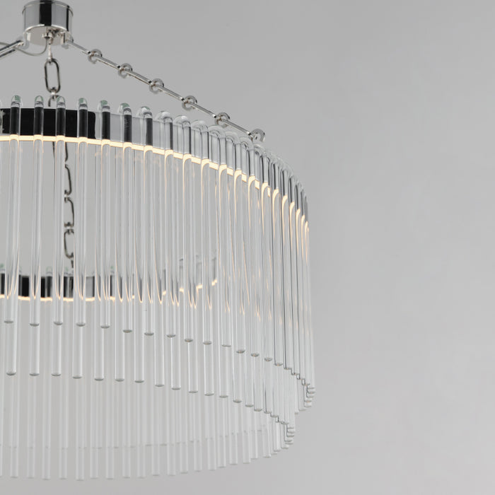 Maxim 38422 Jolie 1-lt 24" LED Pendant, 3CCT Selectable - Polished Nickel
