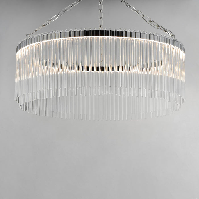 Maxim 38423 Jolie 1-lt 34" LED Pendant, 3CCT Selectable - Polished Nickel