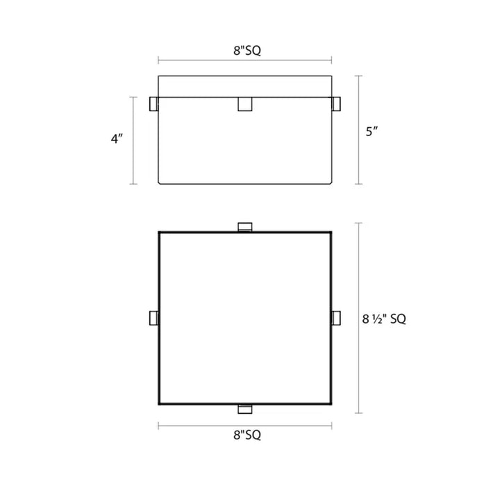 Sonneman 3867 Parallel 9" LED Surface Mount